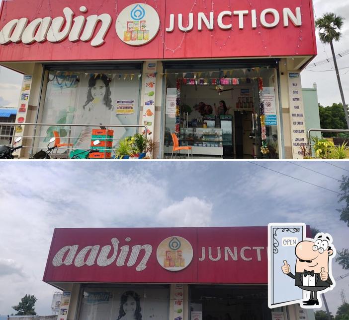Here's a photo of Aavin Junction
