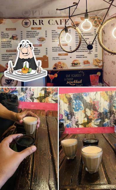 The image of food and interior at KR CAFE Byron Bazaar