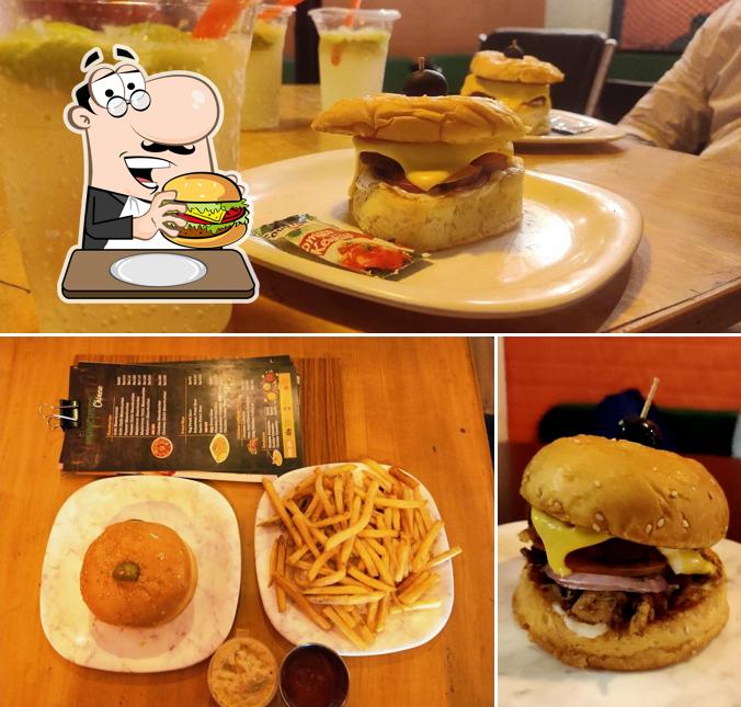 Get a burger at Munchers Cafe