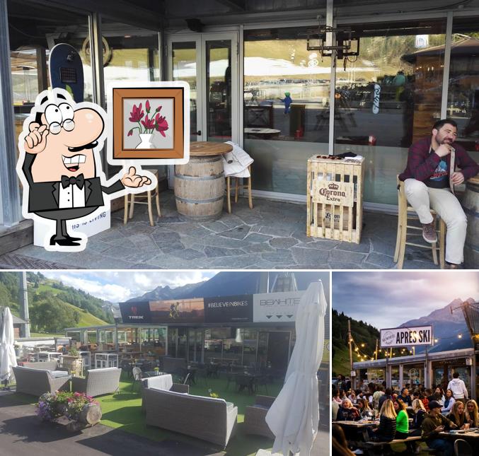 Gli interni di Be White Après Ski & Restaurant