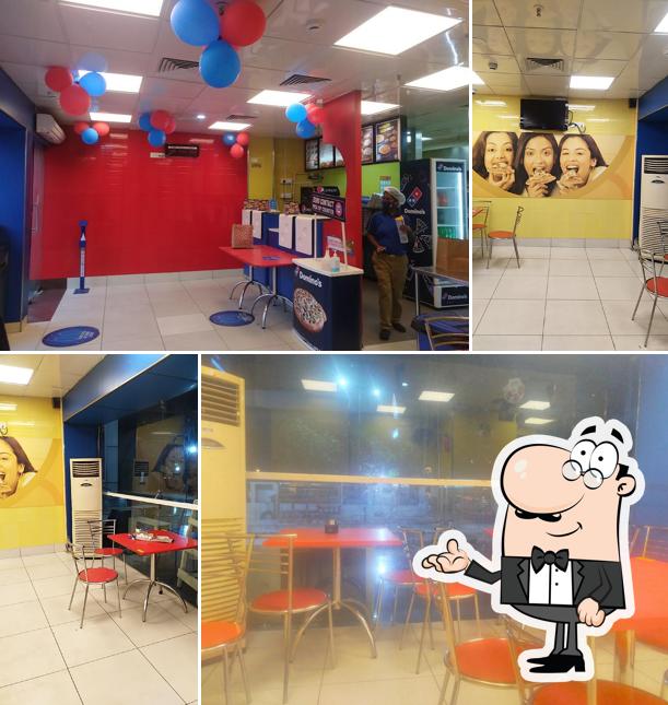 The interior of Domino's Pizza Saroor Nagar, Hyderabad