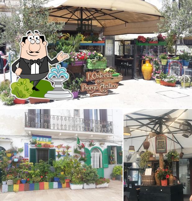 Puoi goderti l'aria fresca dal dehors di L'Osteria del Borgo Antico
