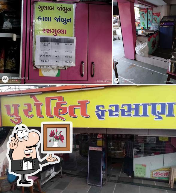 The interior of Purohit Farsan