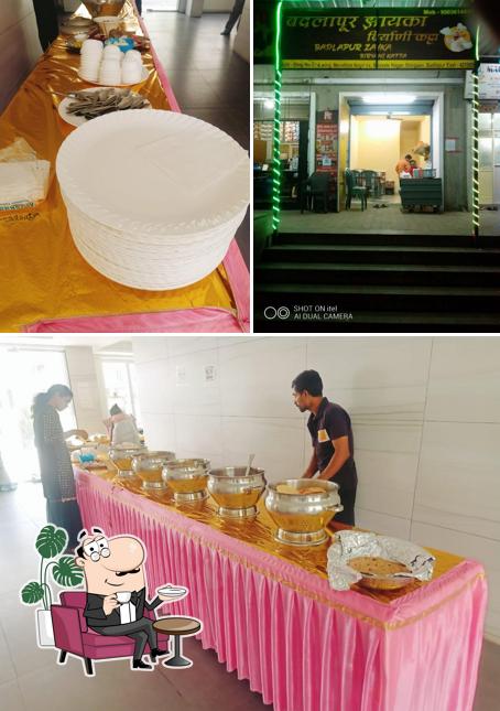 Among various things one can find interior and food at Badlapur zayka Biryani katta