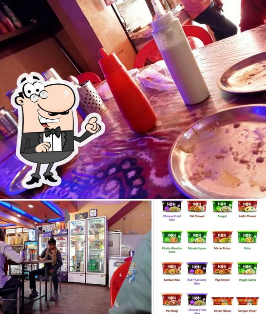 The interior of Shree Balaji Restaurant