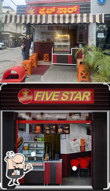 The interior of Five star chicken