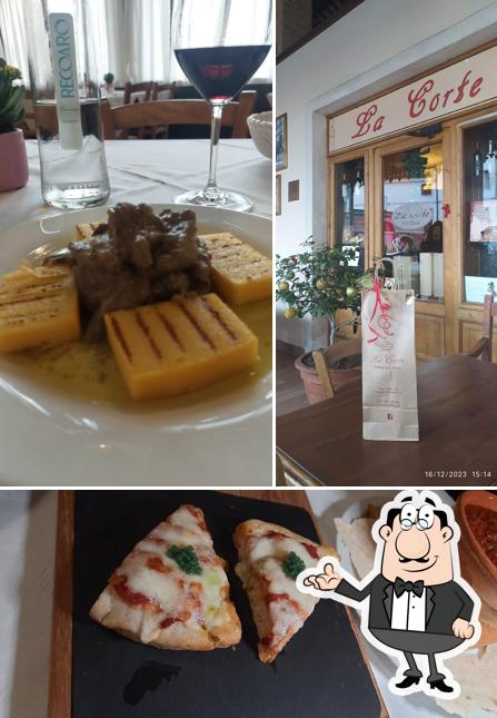 La interni e cibo del ristorante