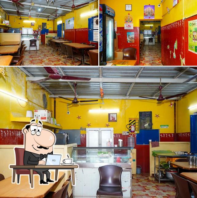 The interior of Only Biryani