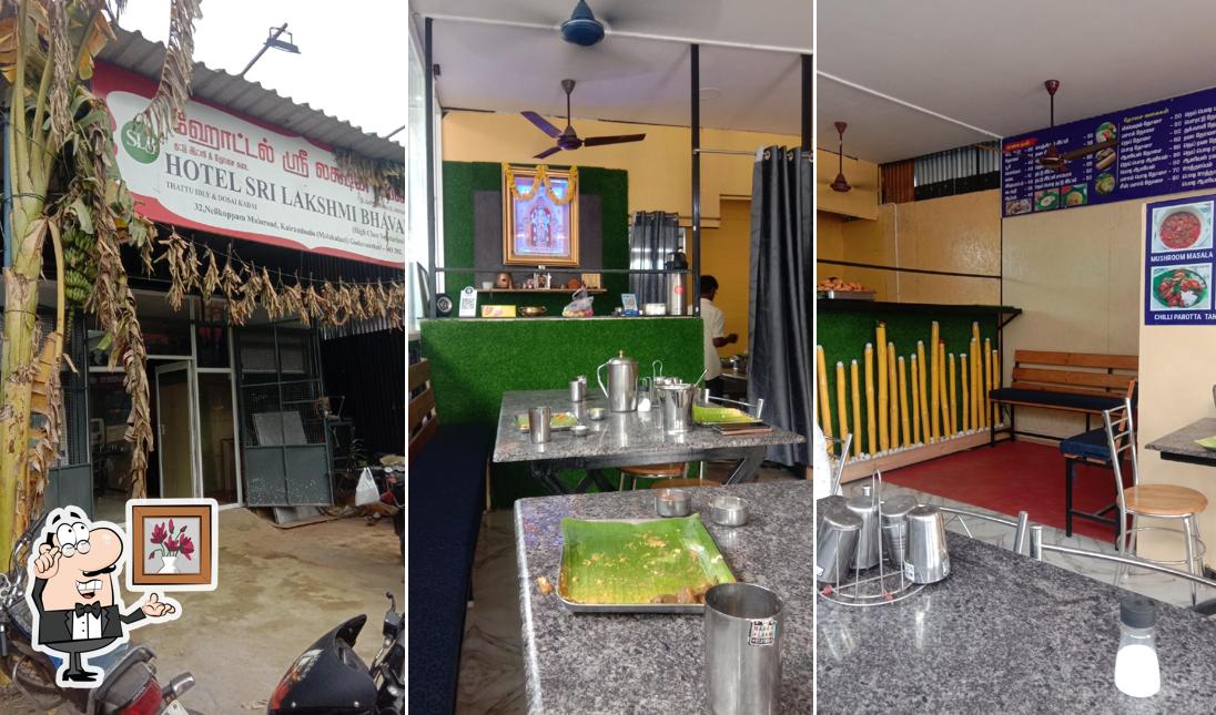 The interior of Hotel Sri Lakshmi Bhavan