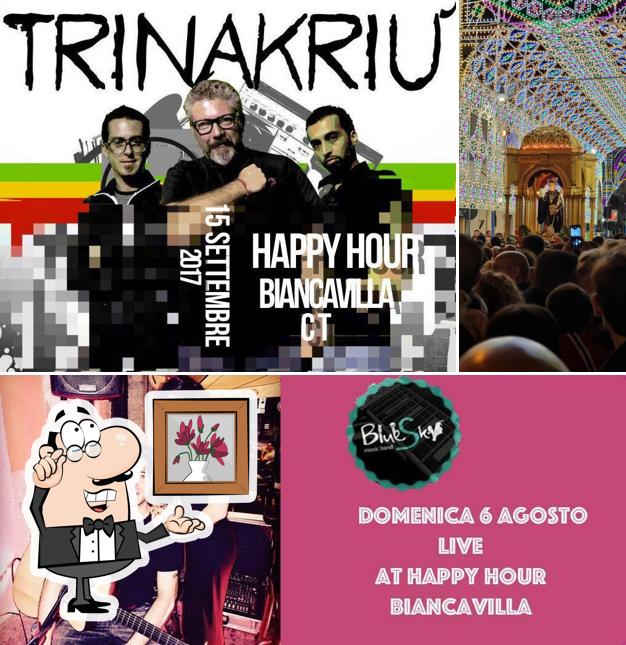 Dai un'occhiata agli interni di happy hour