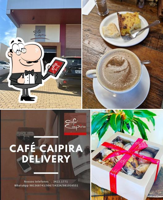 O exterior do Café Caipira