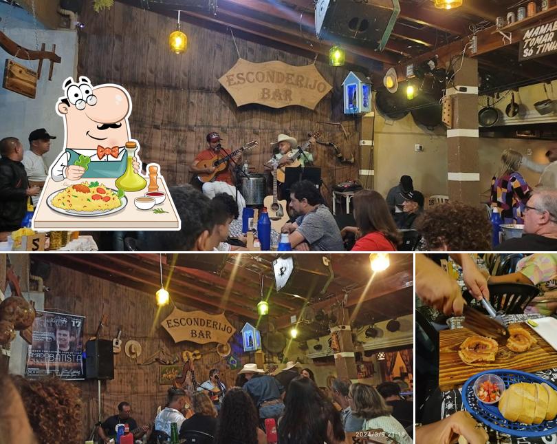 Comida em esconderijo bar