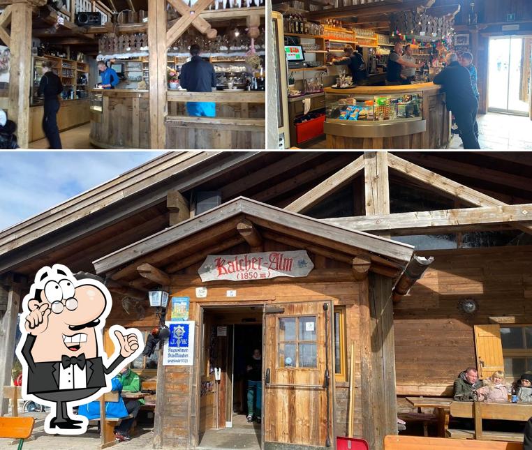 Gli interni di Malga Calice - Kalcheralm