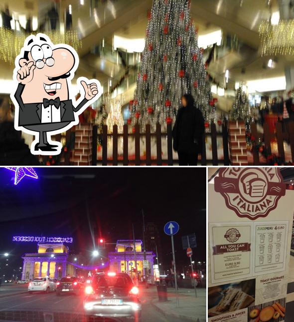 Gli interni di Toasteria Italiana