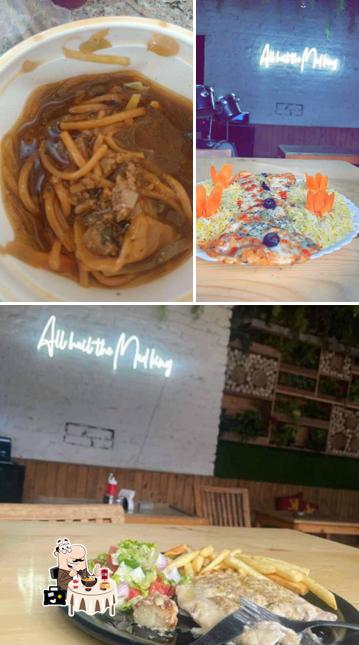 Take a look at the picture depicting food and interior at The Mad King’s House & Cafe