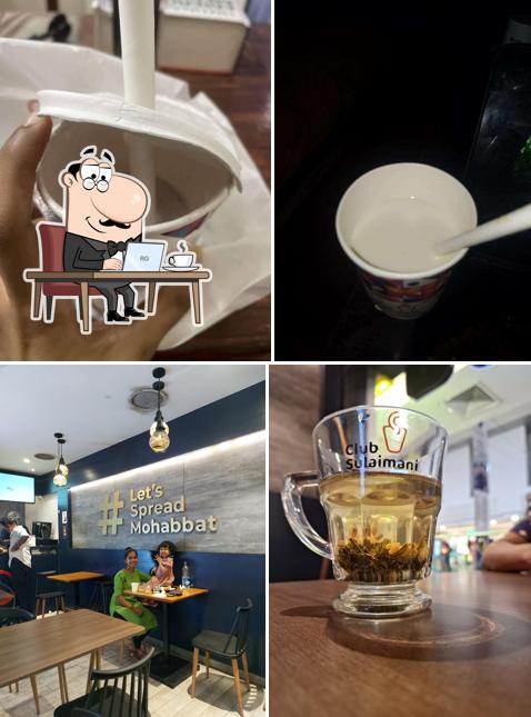 Among various things one can find interior and food at Club Sulaimani Focus Mall