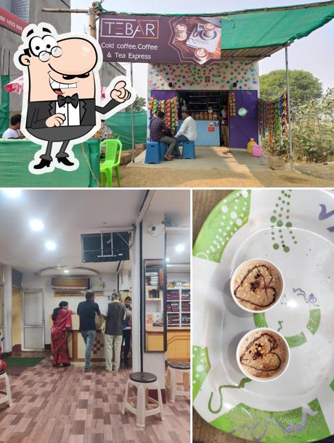 The photo of interior and dessert at TEA BAR Coffee shop