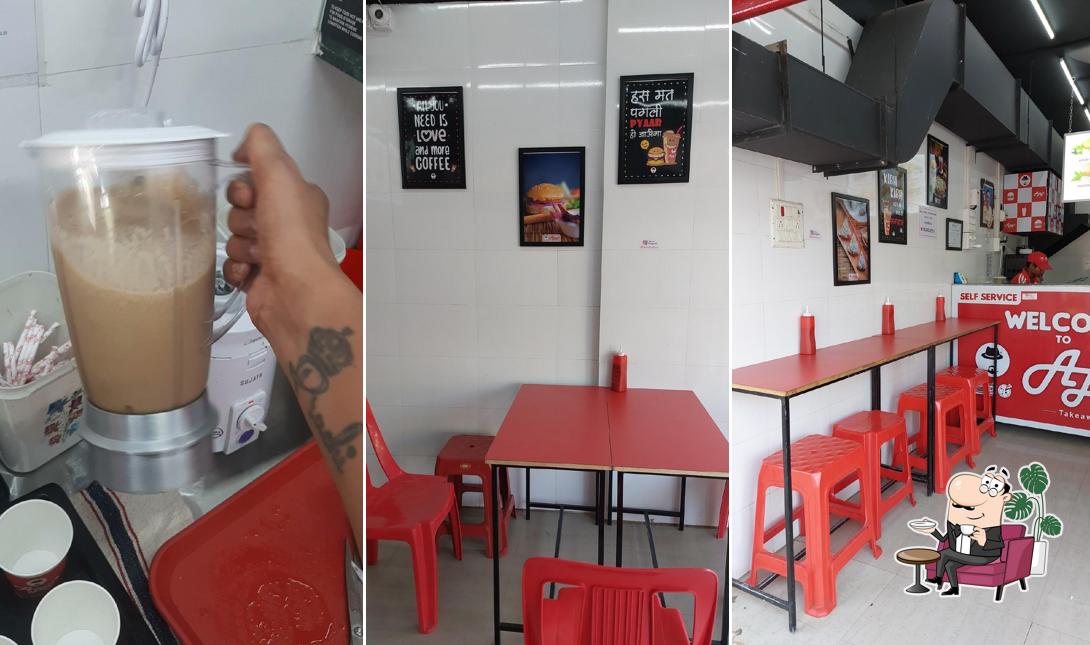 The interior of Ajay's