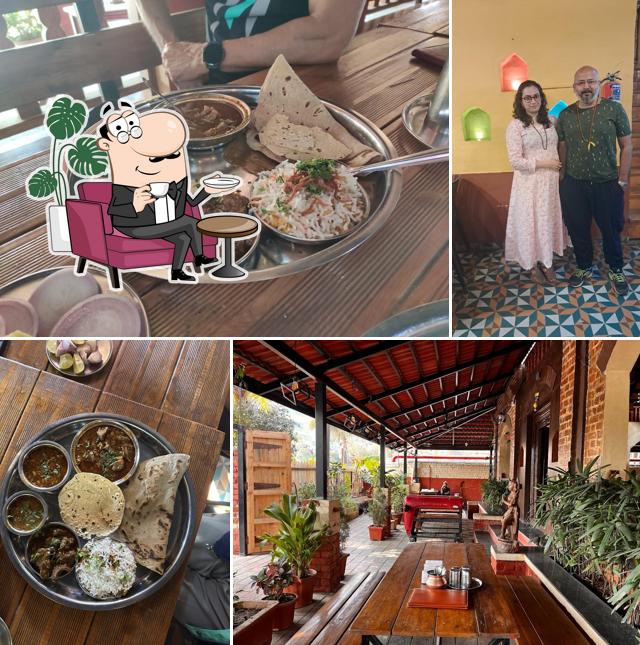 Take a seat at one of the tables at Divtya Budhlya Wada