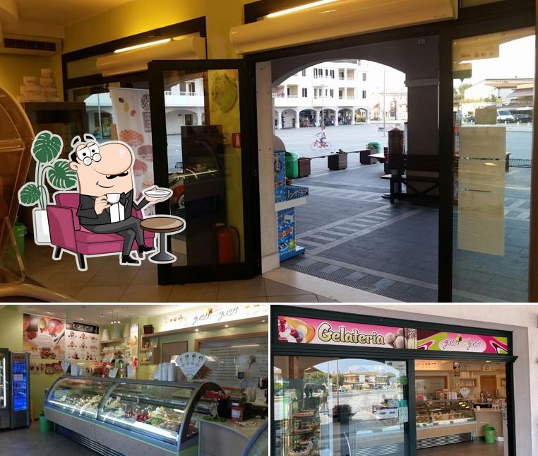Gelateria GustiSonGusti si caratterizza per la interni e bevanda