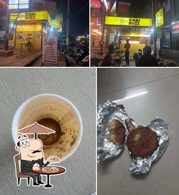 This is the image depicting exterior and food at CHAI BUZZ