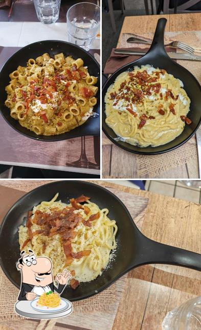 Spaghetti alla carbonara al Osteria "Dar Matriciano"