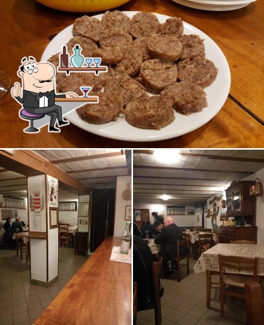 Guarda la foto che presenta la interni e cibo di Frasca Borg de Magne