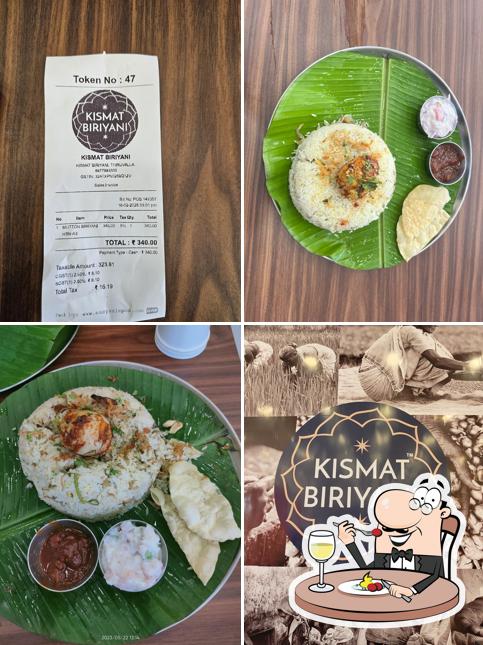 Meals at Kismat Biriyani