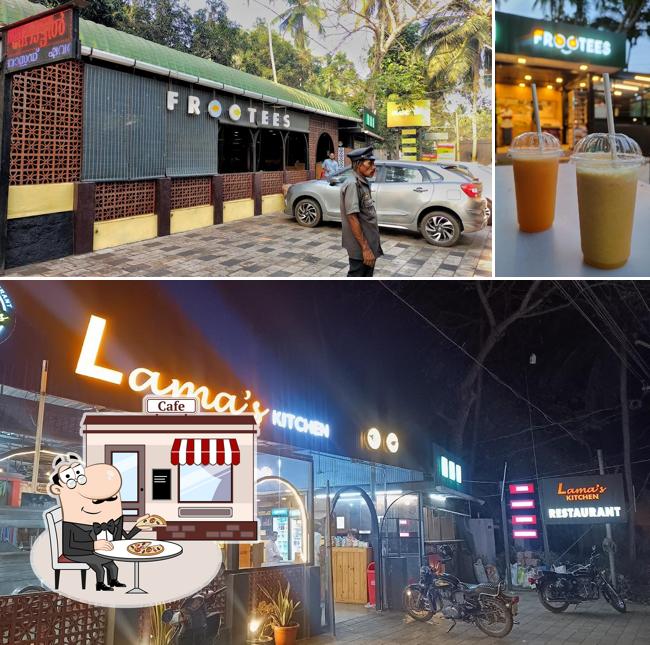 This is the photo displaying exterior and beverage at Lama's Kitchen