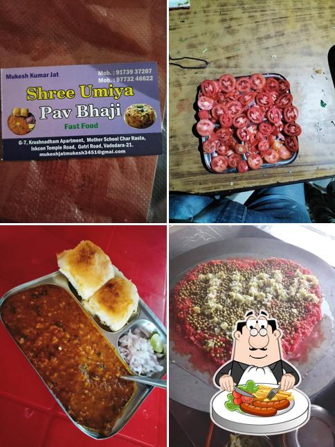 Food at Shree Umiya Pavbhaji