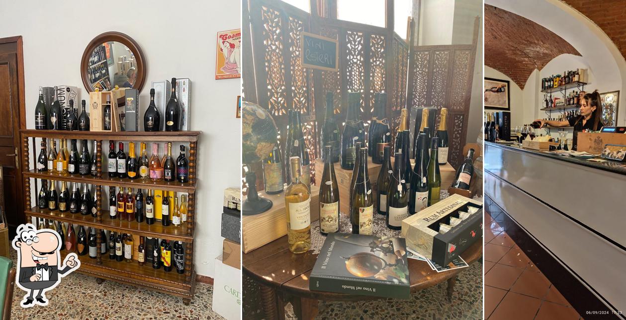 Gli interni di Vinoteca Canu