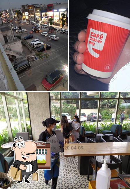 The restaurant's exterior and food