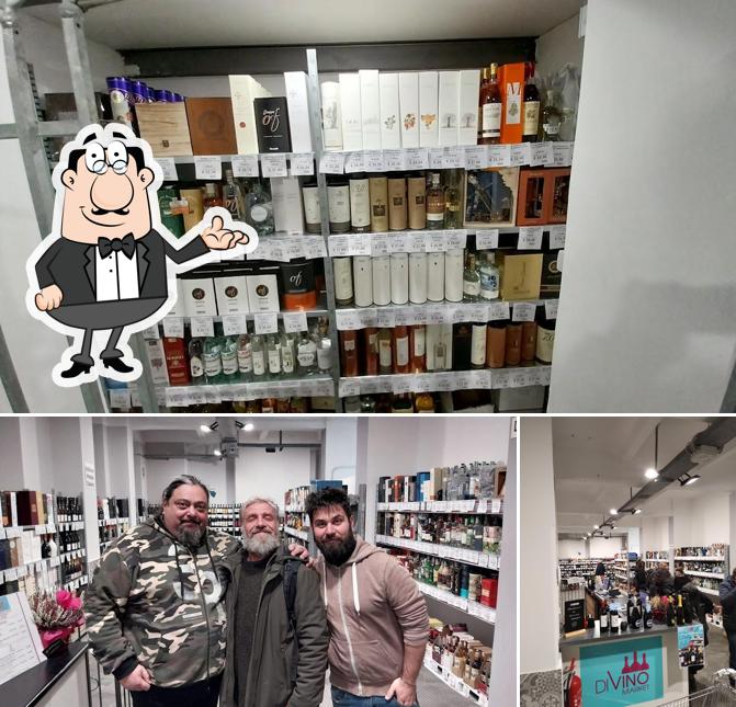 Gli interni di DiVino Market Genova