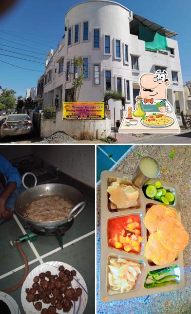The image of food and exterior at Timru Foods