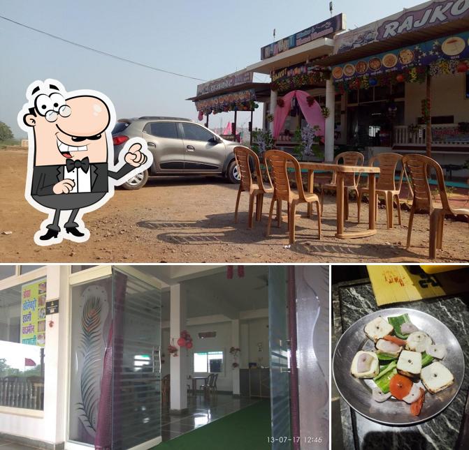 Among different things one can find interior and food at Rajkot Hills View And Khana Khajana