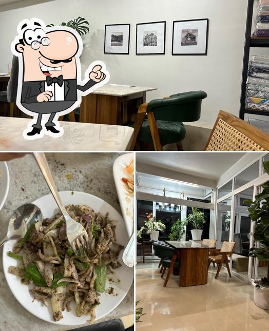 The Green Cafe is distinguished by interior and food