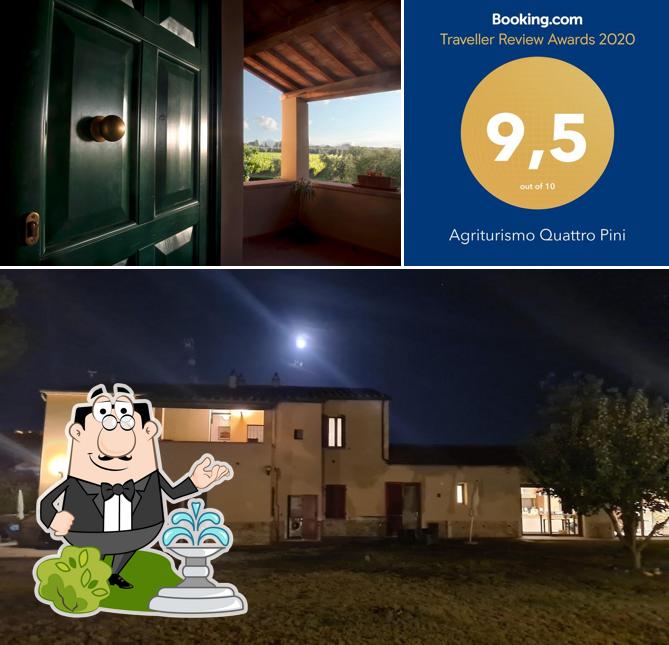 Goditi la vista dagli esterni di Agriturismo Quattro Pini