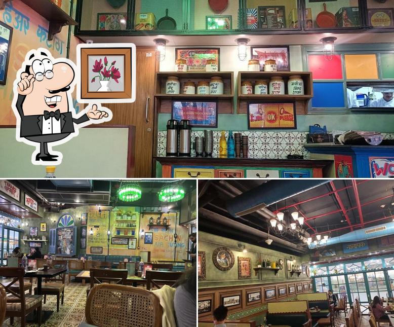 The interior of Dhaba Estd 1986 Delhi