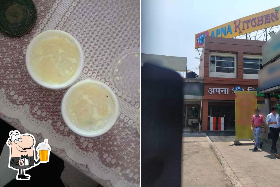 Enjoy a beverage at Apna Kitchen