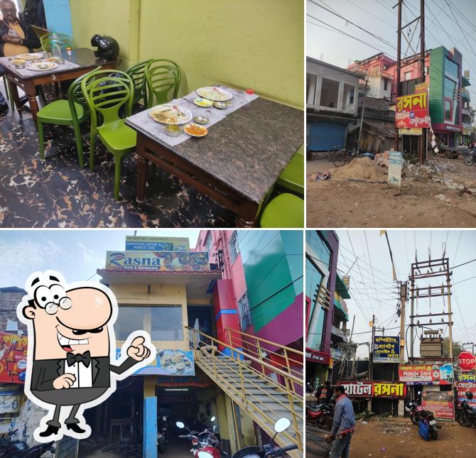 This is the image showing exterior and food at Hotel Rasana