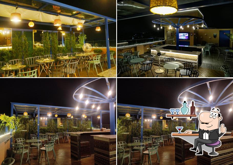 Take a seat at one of the tables at 3 Cheers