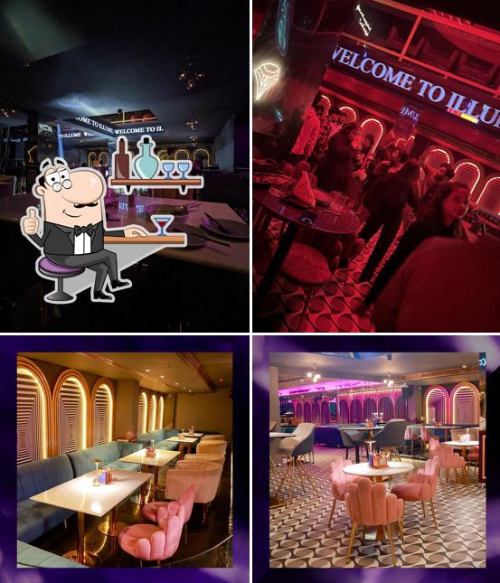 The interior of Illume The Soir Bar