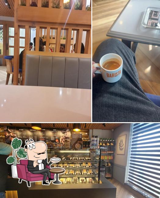 The image of Barista Coffee & Roof Top’s interior and food