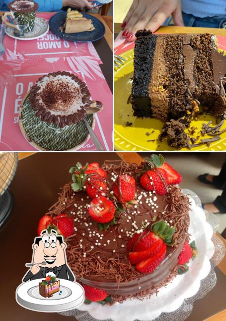Bolo de chocolate em Doce Vanilla - Confeitaria Vilas do Atlântico