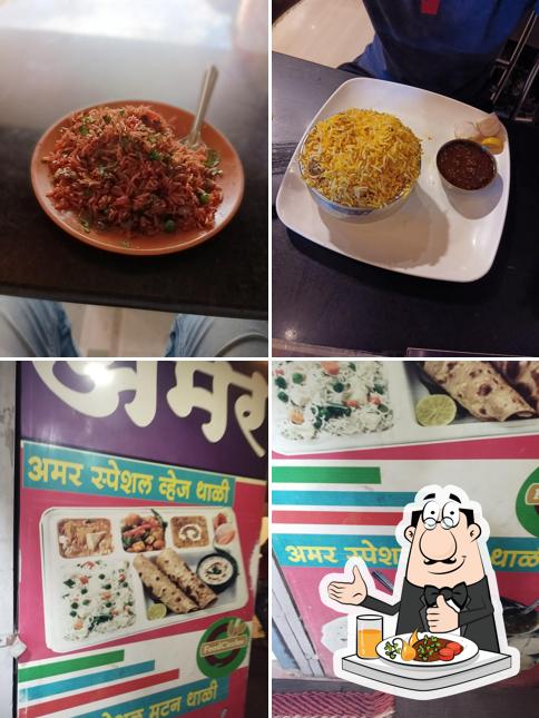 Food at hotel Amar