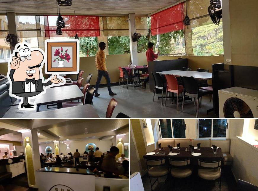 The interior of Sun and Sand Restaurant