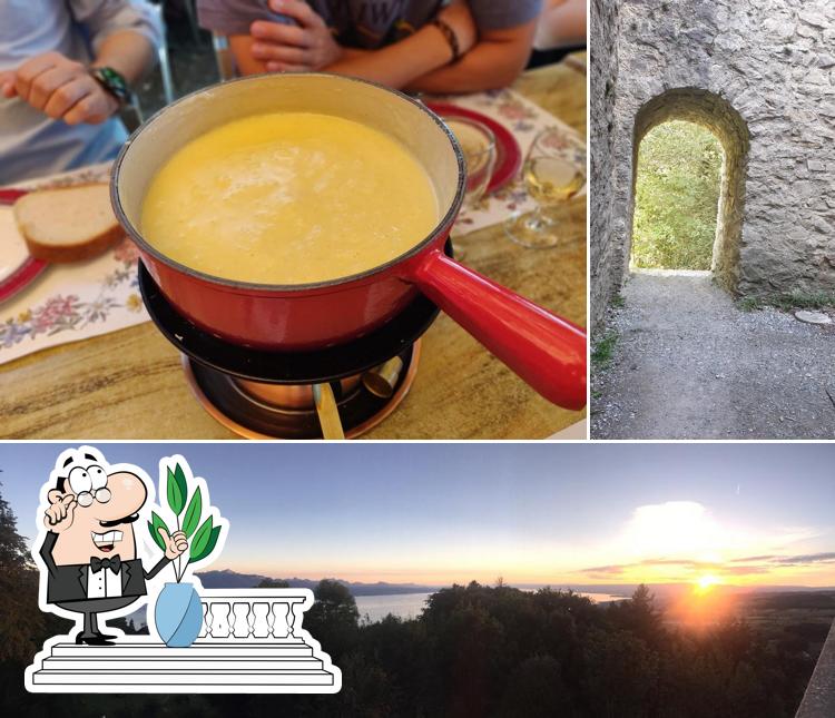 Goditi la vista dall'area esterna di La Tour de Gourze