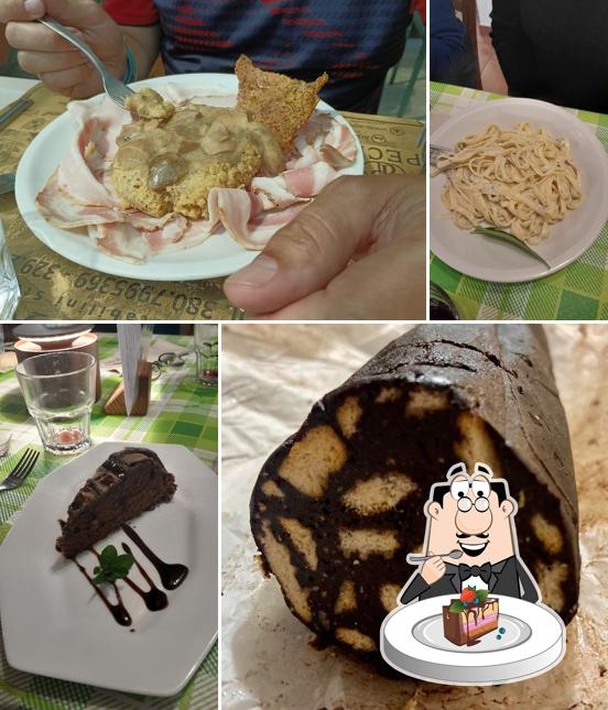Torta al cioccolato al Ristorante @ Agriturismo Cà Di Racc