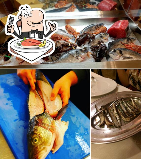 A'paranza serve un'ampia scelta di piatti di pesce