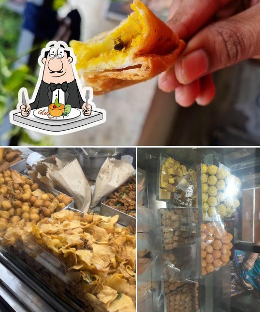 Food at Sri sai swagruha foods Corn samosa onion samosa